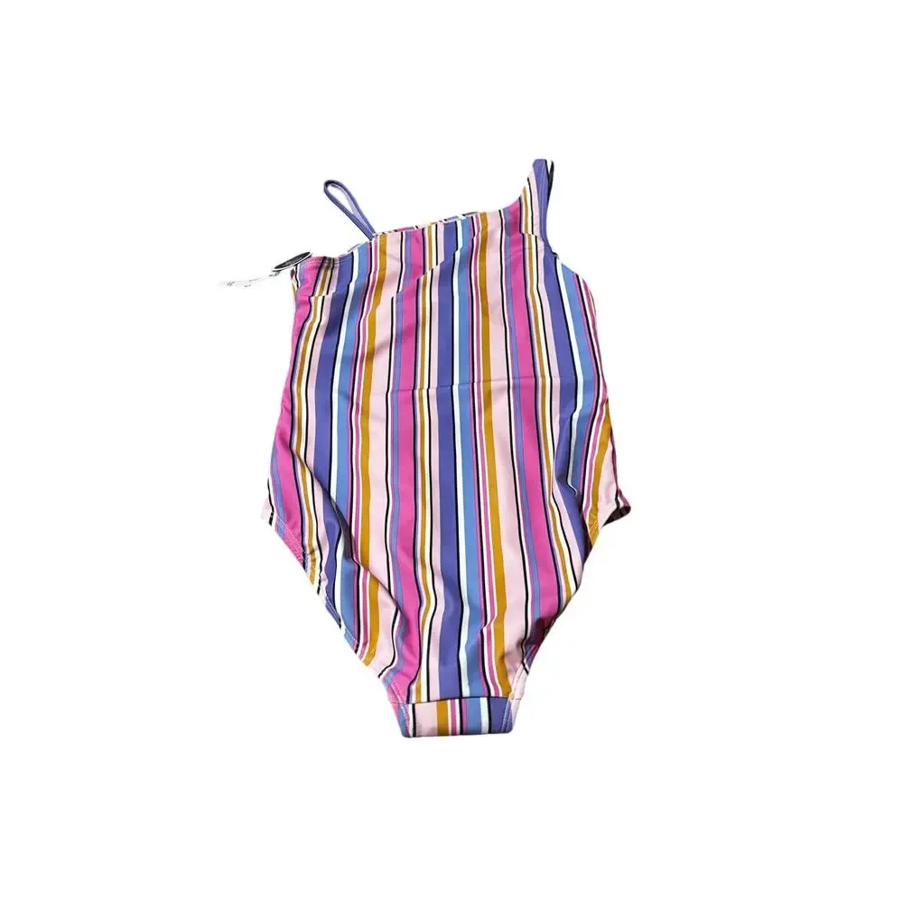 Oshkosh b’gosh 12 pink purple stomach cut away one piece swim upf 50 nwt